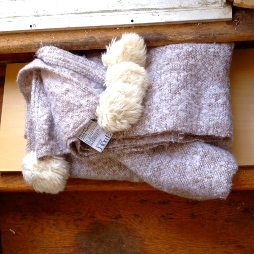 Nordstrom at Home Pompom Throw Blanket